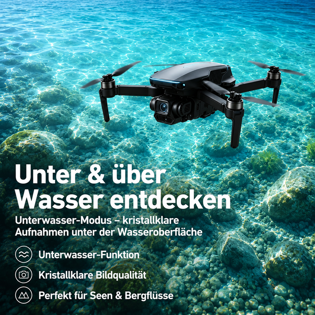 4K GPS-Faltdrohne mit Kamera, Hindernisvermeidung, stabiler Übertragung & langer Flugzeit